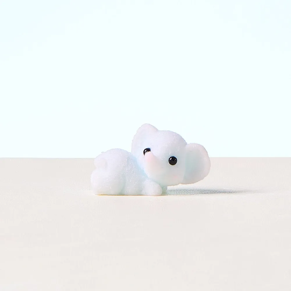 Flocked Cute Elephant Taba Squishy