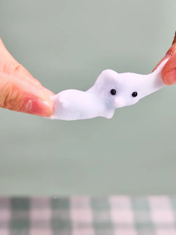 Flocked Cute Elephant Taba Squishy — photo 2