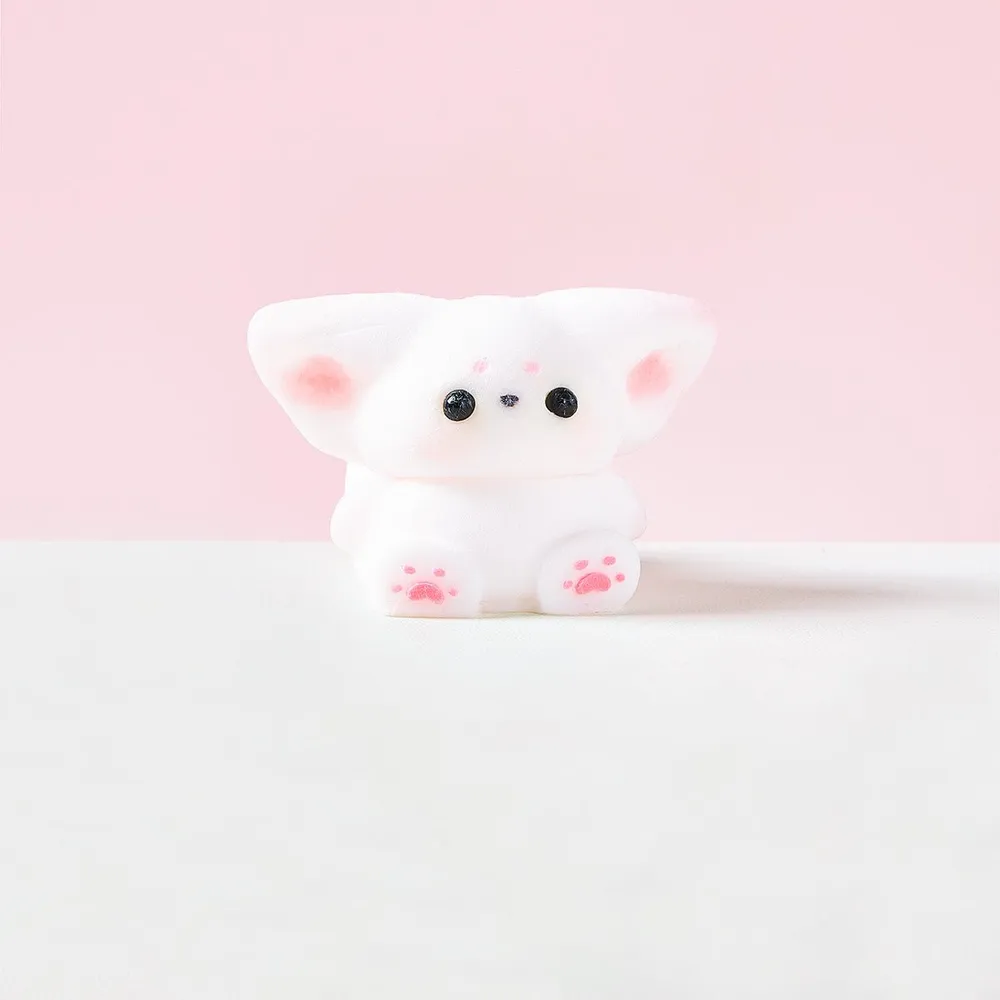 Flocked Cute Fox Taba Squishy