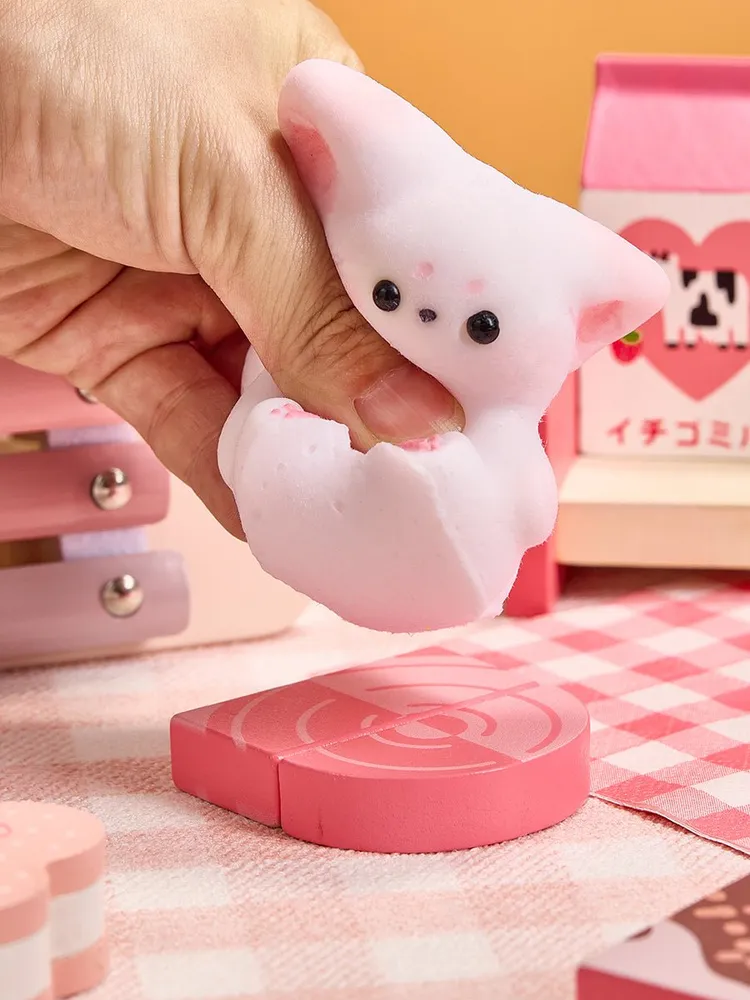 Flocked Cute Fox Taba Squishy — photo 2