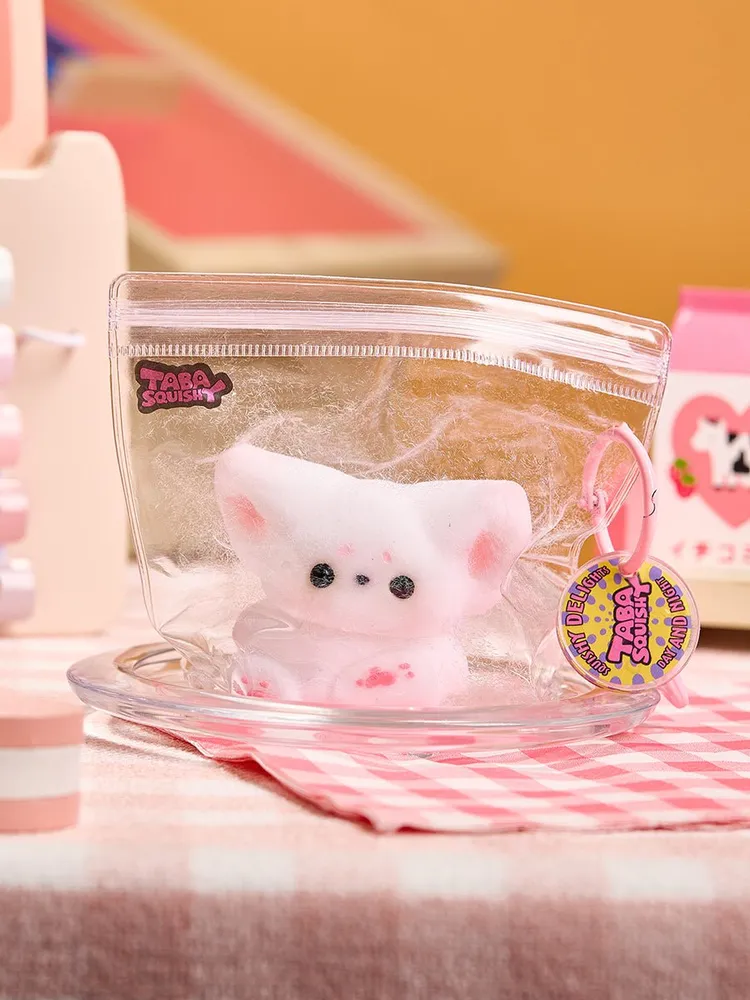 Flocked Cute Fox Taba Squishy — photo 5