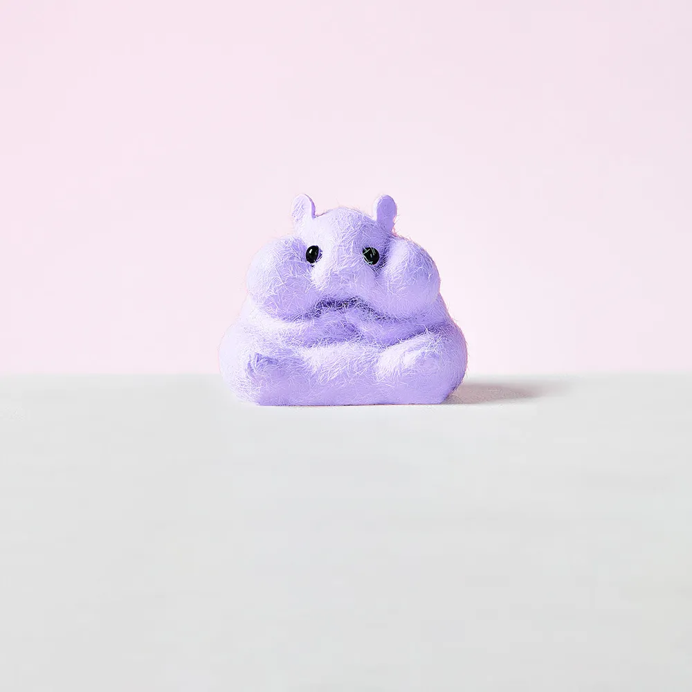 Flocked Hamster Taba Squishy