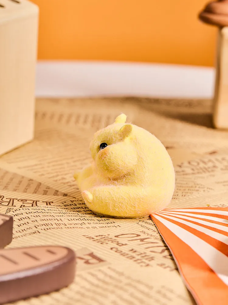 Flocked Hamster Taba Squishy — photo 4