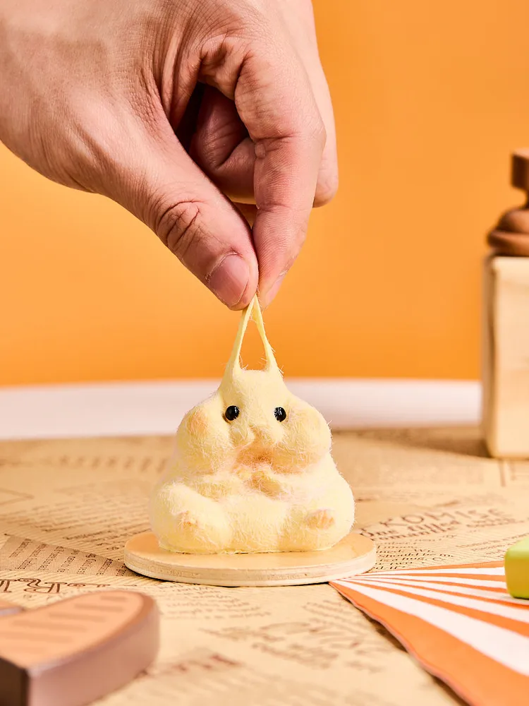 Flocked Hamster Taba Squishy — photo 5