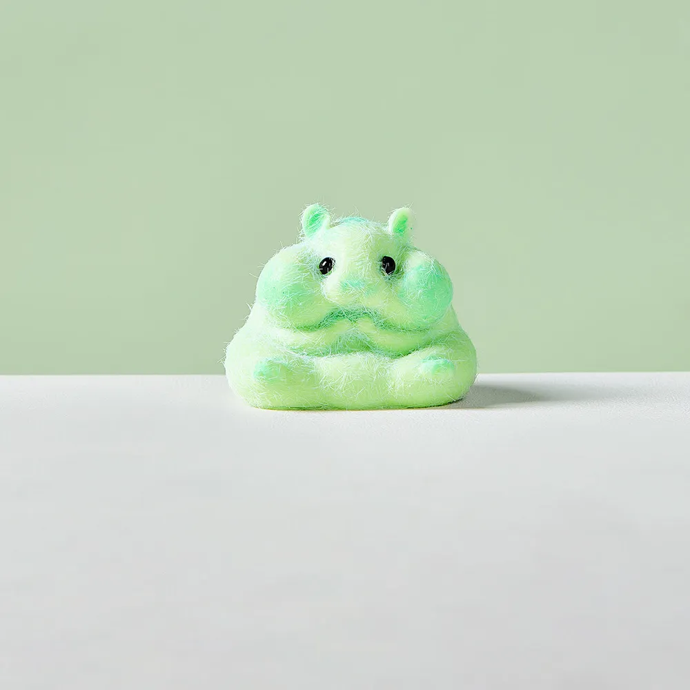 Flocked Hamster Taba Squishy