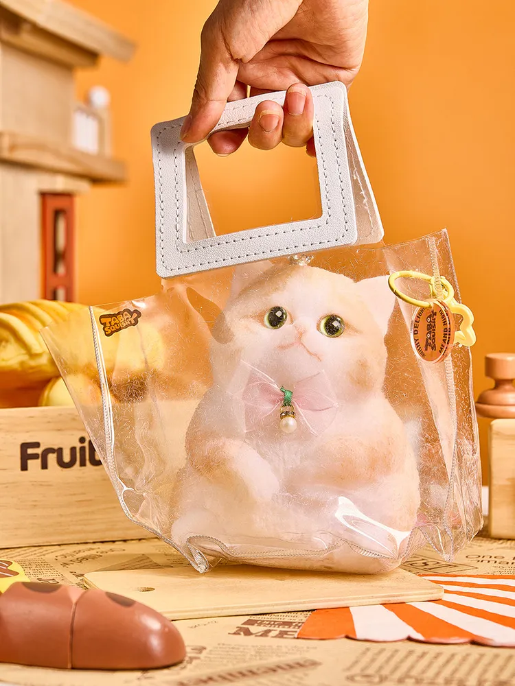 Flocked Jumbo Kitty Cat Taba Squishy — photo 2