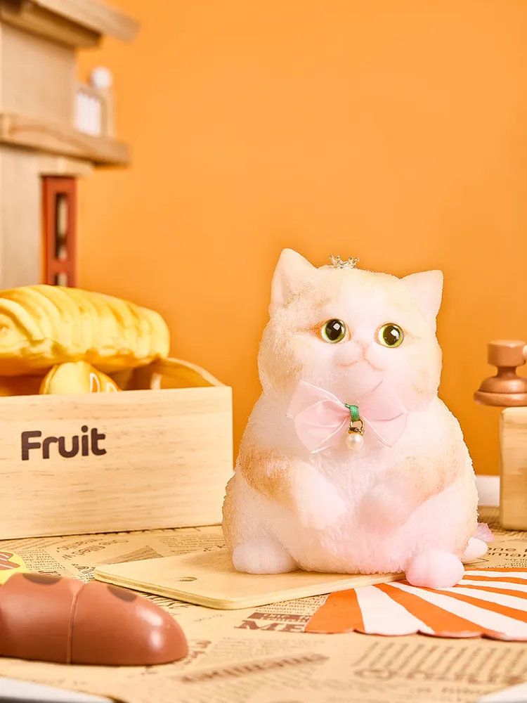 Flocked Jumbo Kitty Cat Taba Squishy — photo 3