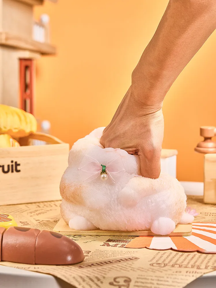 Flocked Jumbo Kitty Cat Taba Squishy — photo 5