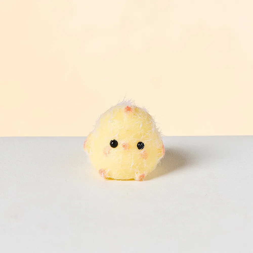 Flocked Mini Cute Chick Taba Squishy
