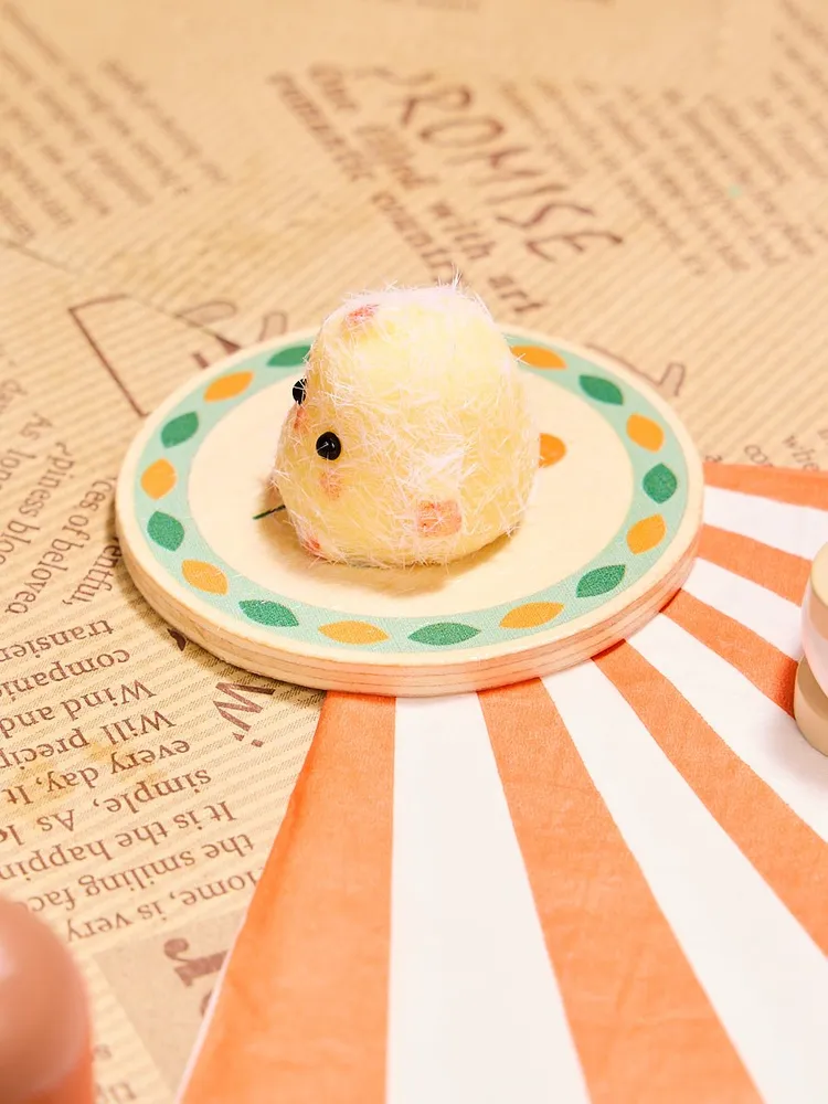 Flocked Mini Cute Chick Taba Squishy — photo 6