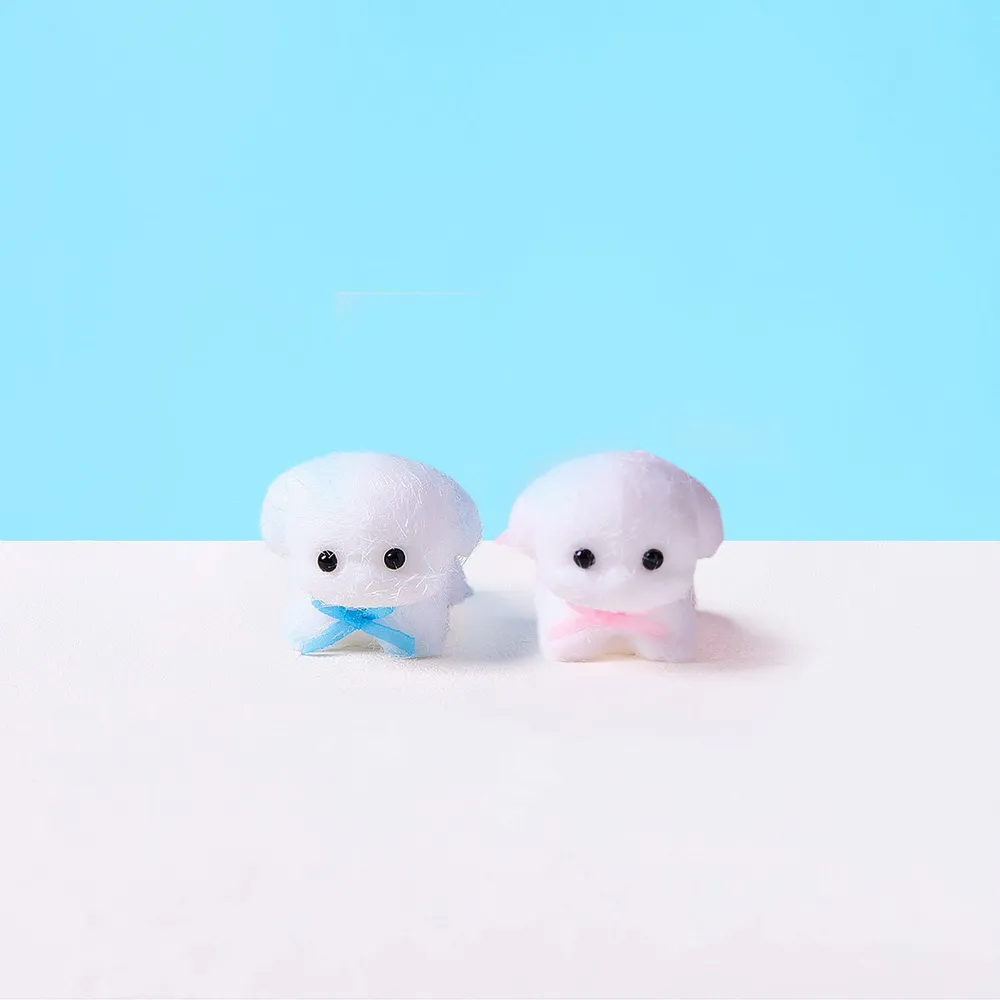 Flocked Mini Dog Set Taba Squishy