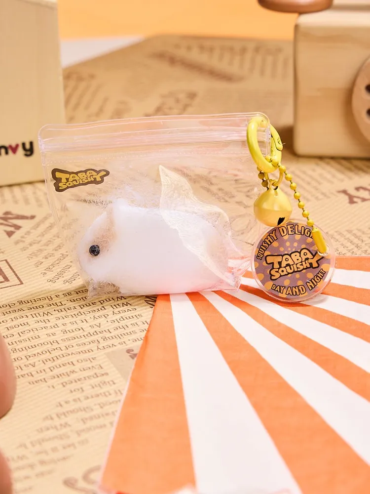 Flocked Mini Guinea Pig Taba Squishy — photo 5