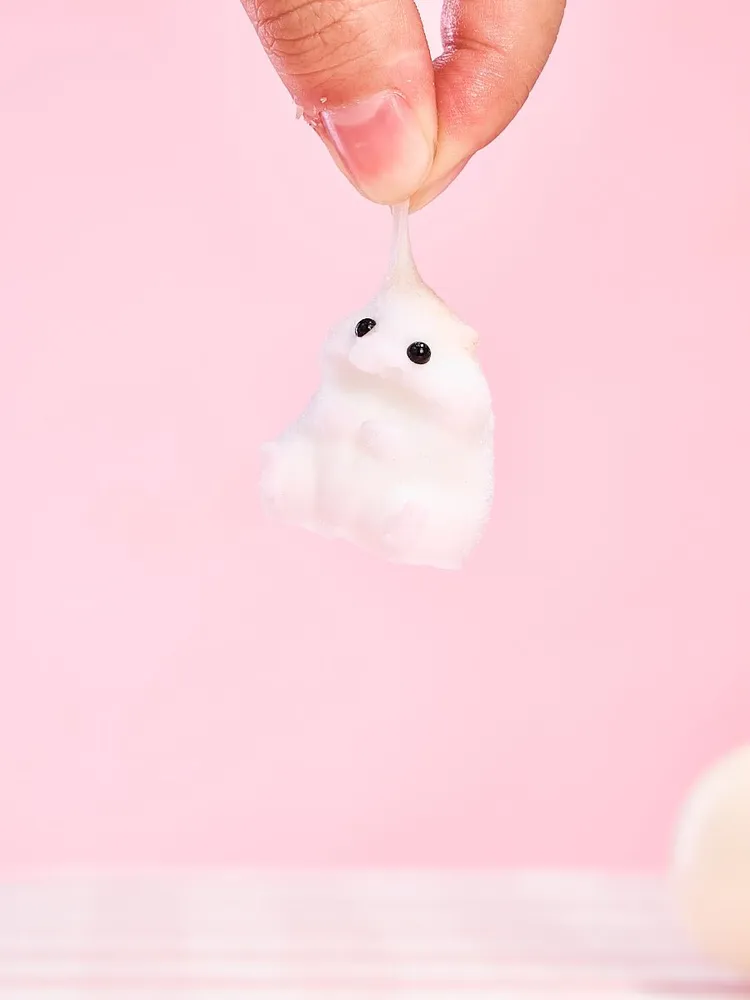 Flocked Mini Hamster Taba Squishy — photo 3