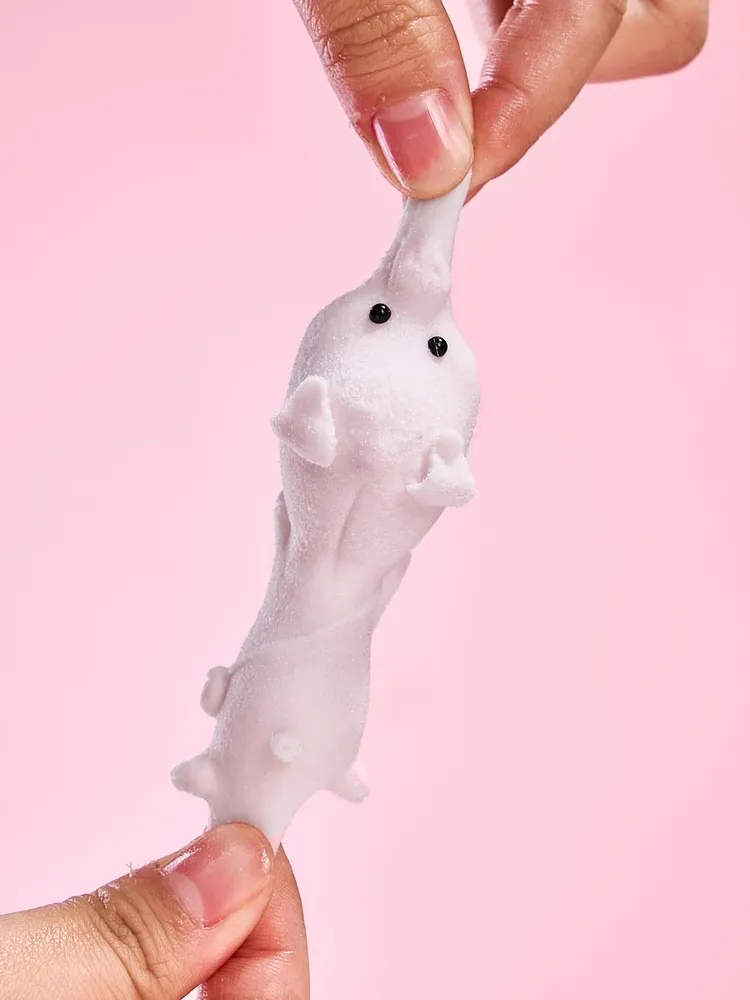Flocked Mini Pink Pig Taba Squishy — photo 2