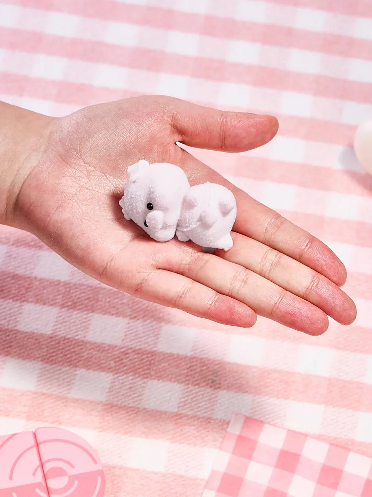 Flocked Mini Pink Pig Taba Squishy — photo 4