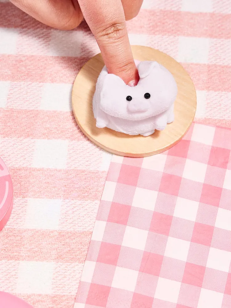 Flocked Mini Pink Pig Taba Squishy — photo 5