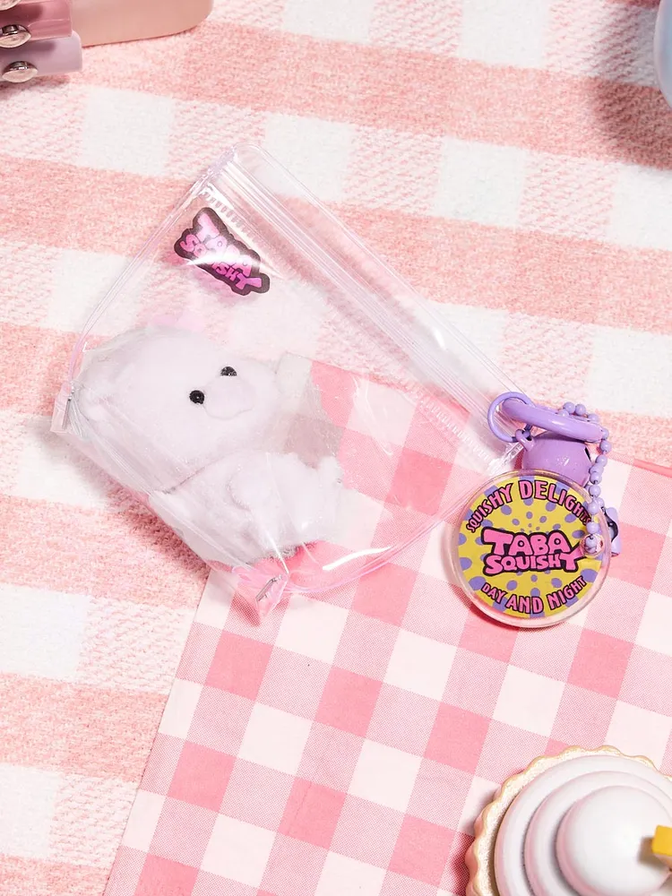 Flocked Mini Pink Pig Taba Squishy — photo 5