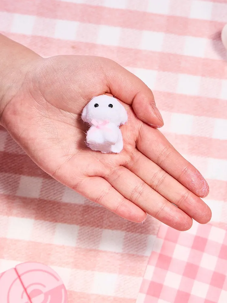 Flocked Mini White Dog Taba Squishy — photo 4