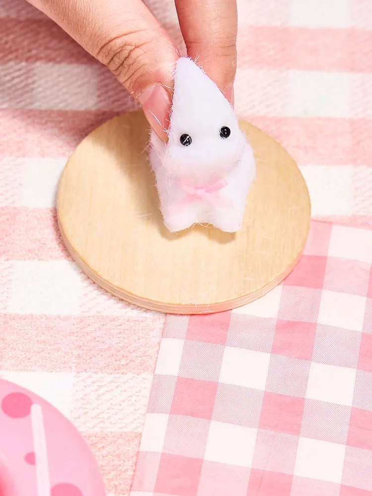Flocked Mini White Dog Taba Squishy — photo 6