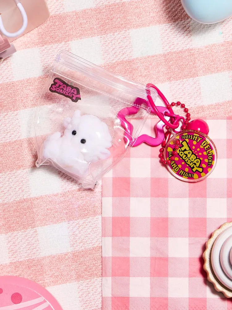 Flocked Mini White Lamb Taba Squishy — photo 5