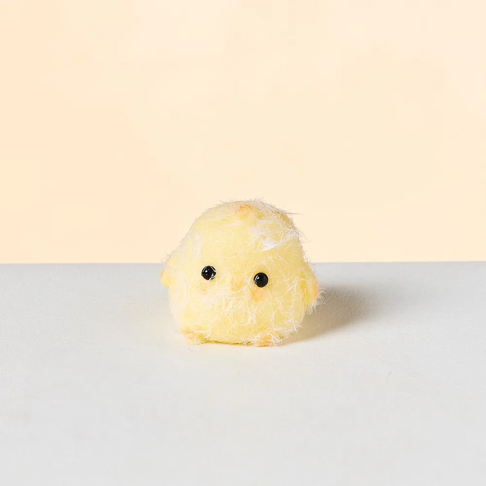 Flocked Mini Yellow Chick Taba Squishy