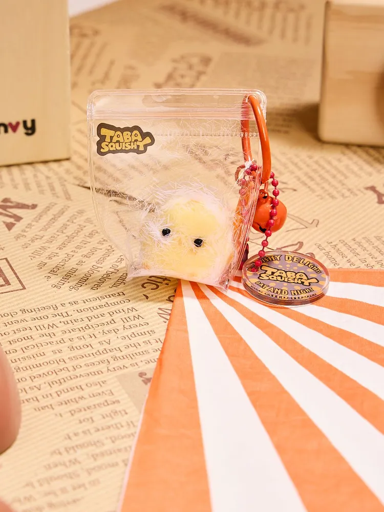 Flocked Mini Yellow Chick Taba Squishy — photo 4