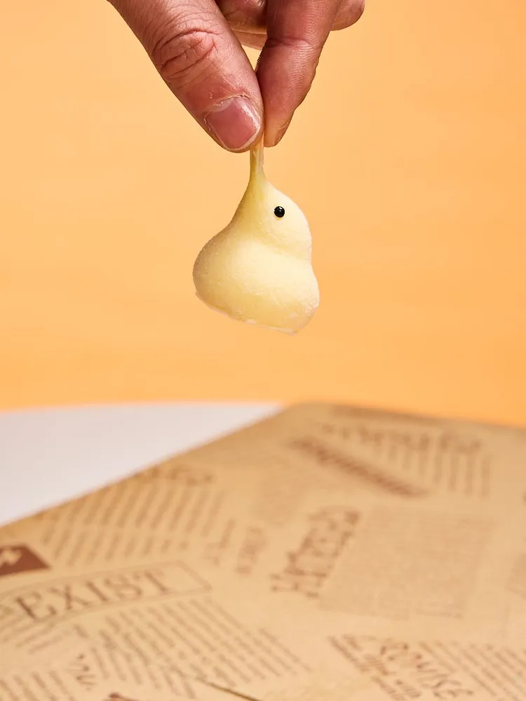 Flocked Mini Yellow Duck Taba Squishy — photo 2