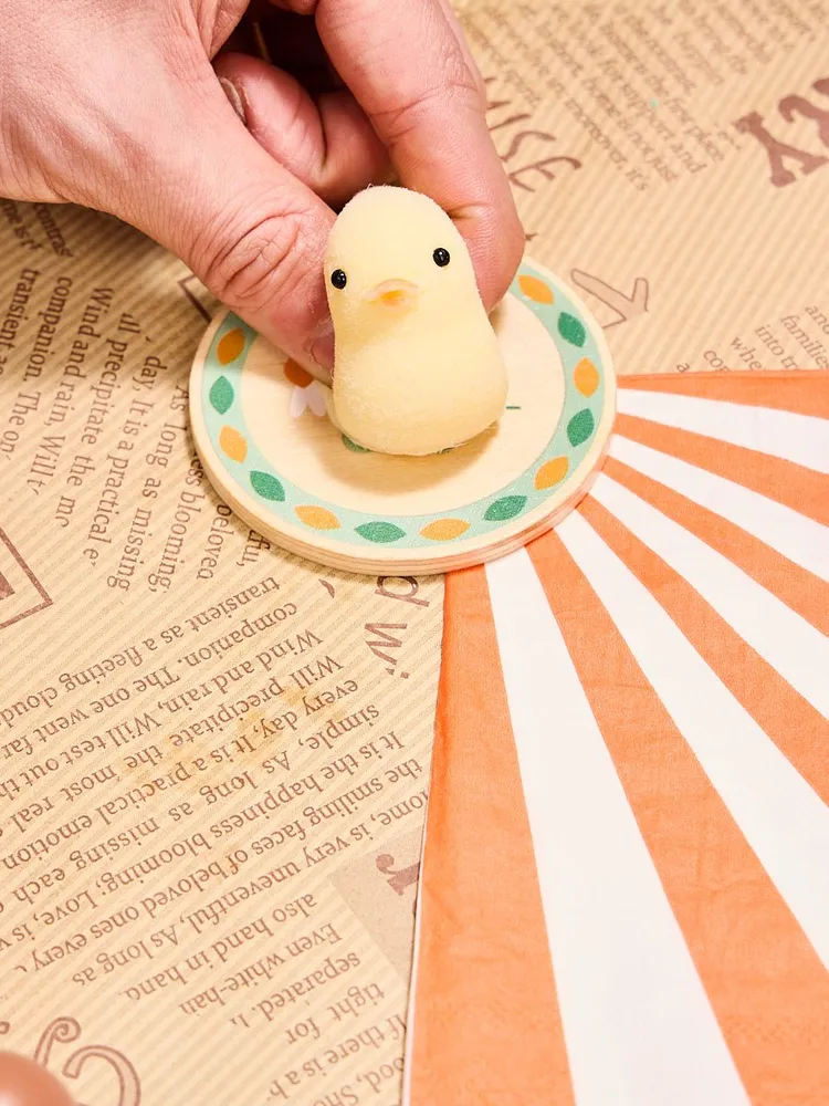 Flocked Mini Yellow Duck Taba Squishy — photo 3