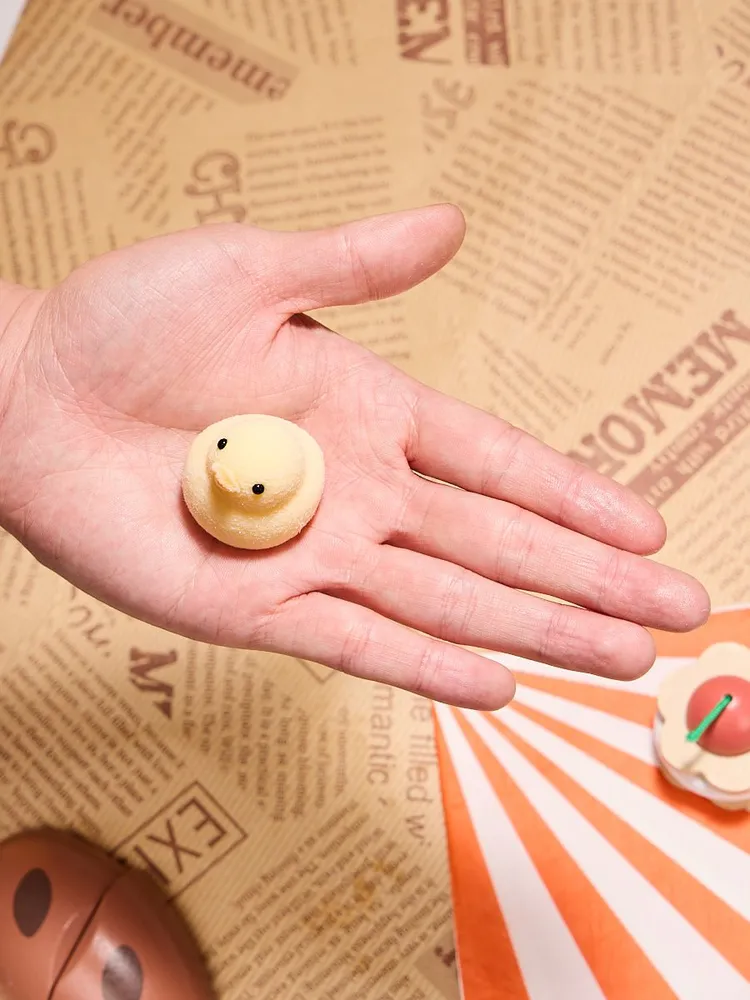 Flocked Mini Yellow Duck Taba Squishy — photo 5