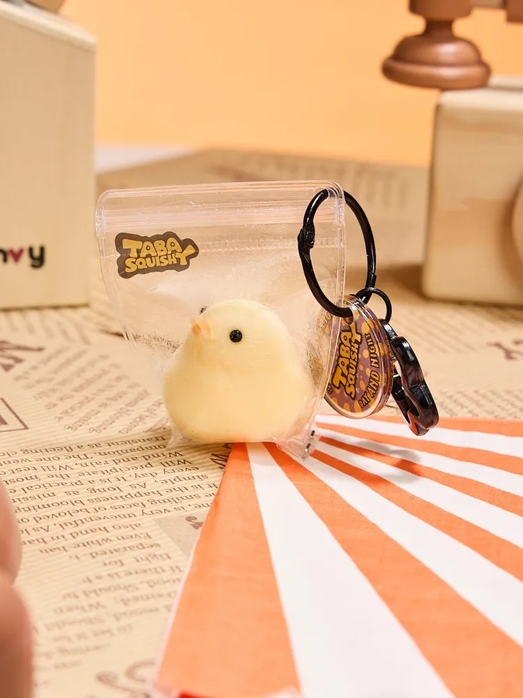 Flocked Mini Yellow Duck Taba Squishy — photo 6