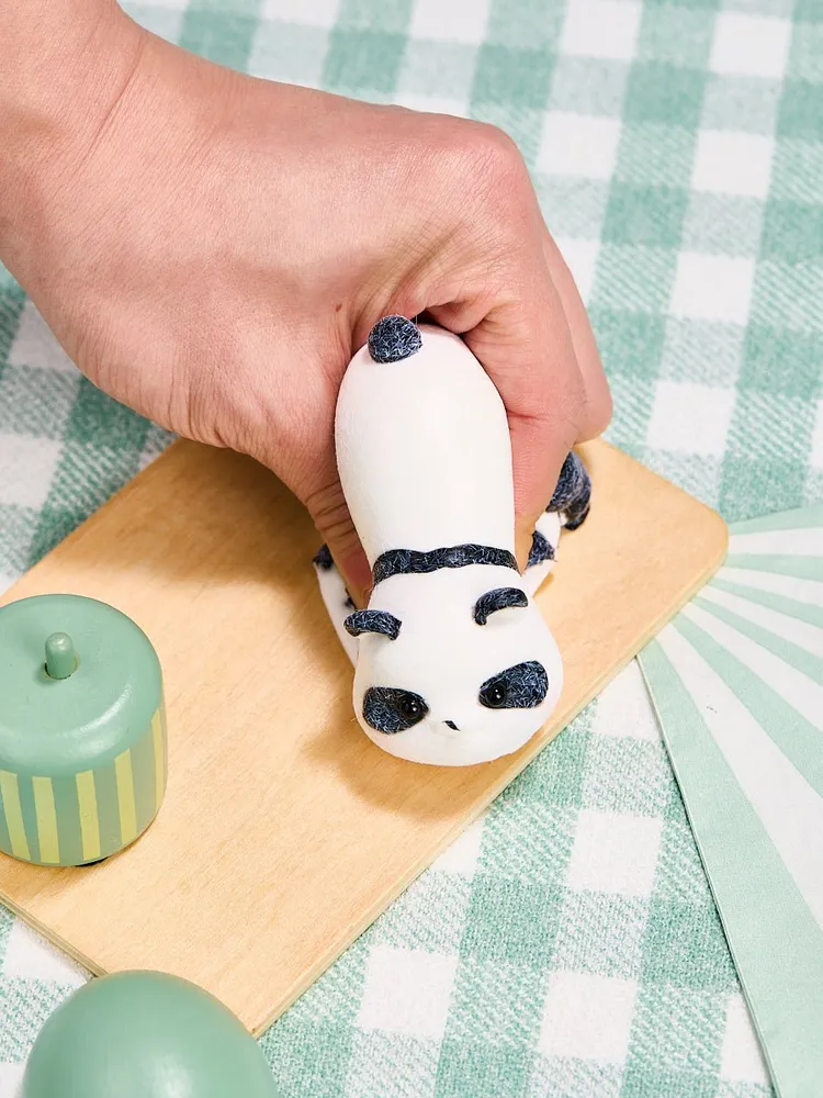 Flocked Panda Taba Squishy — photo 6