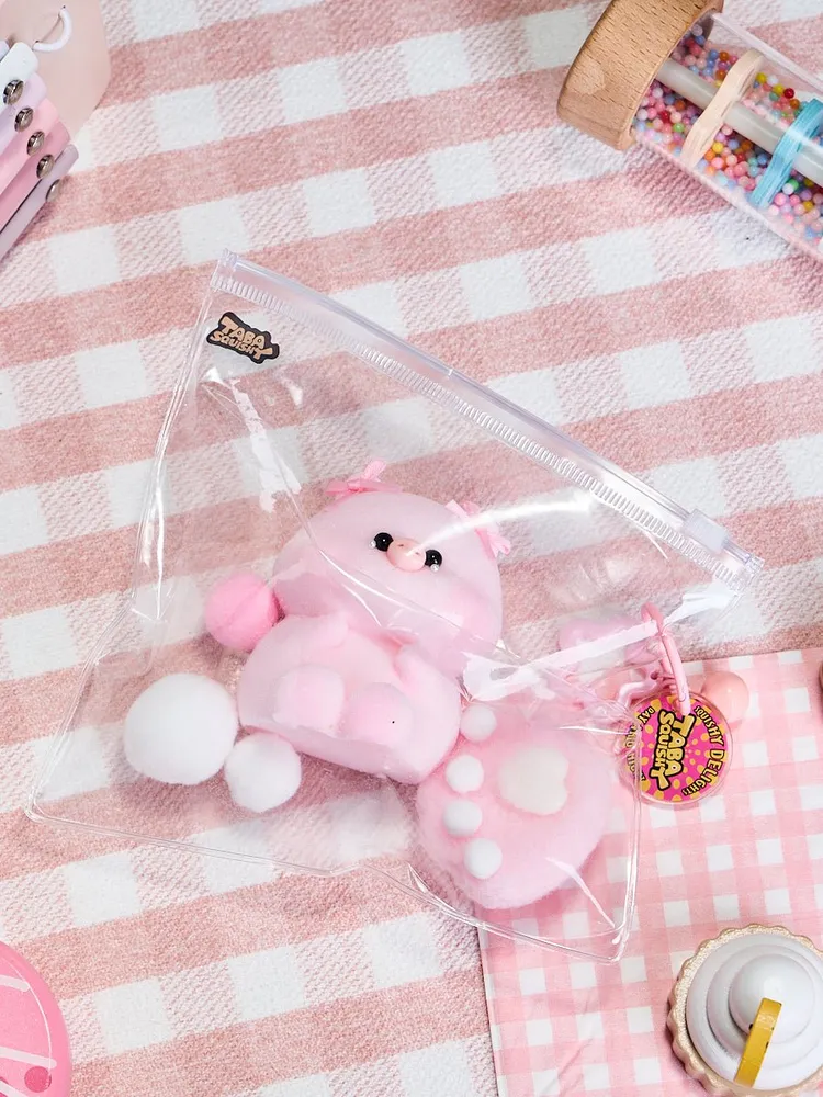 Flocked Pink Pig with Tears Taba Squishy — photo 6