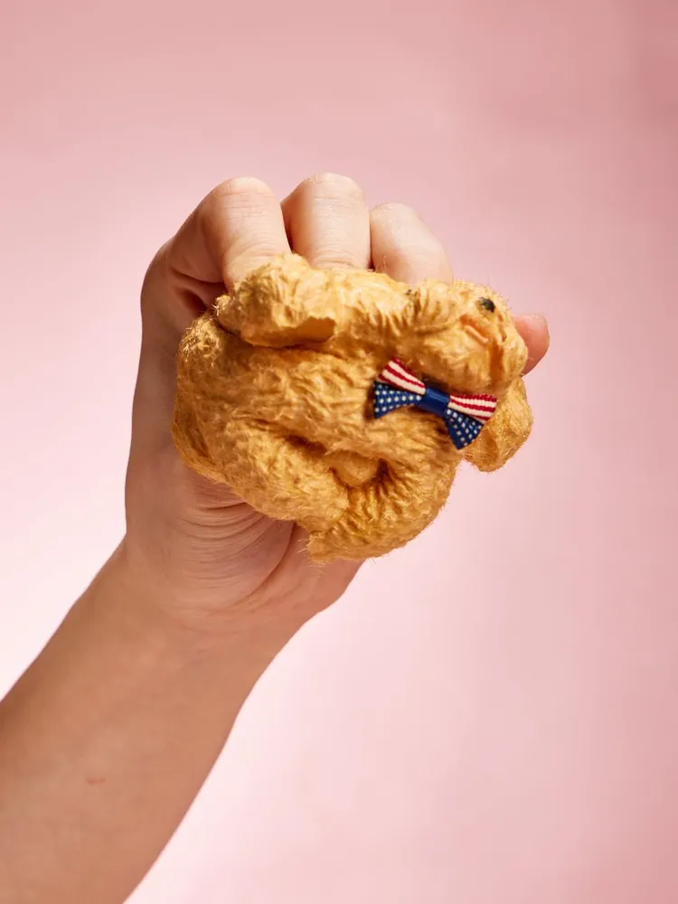 Flocked Poodle Dog Taba Squishy — photo 3