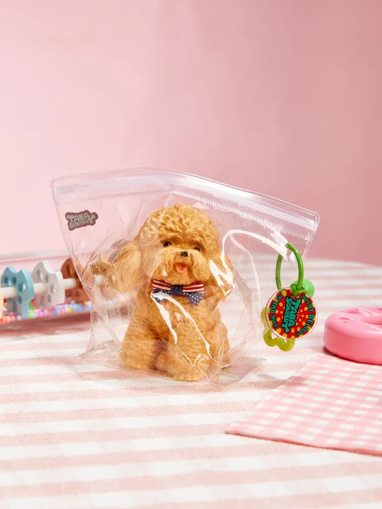 Flocked Poodle Dog Taba Squishy — photo 6