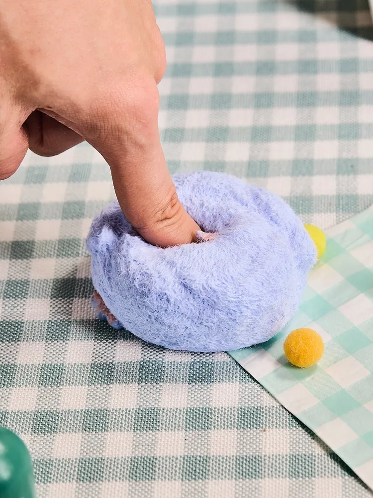 Flocked Purple Chick Taba Squishy — photo 4