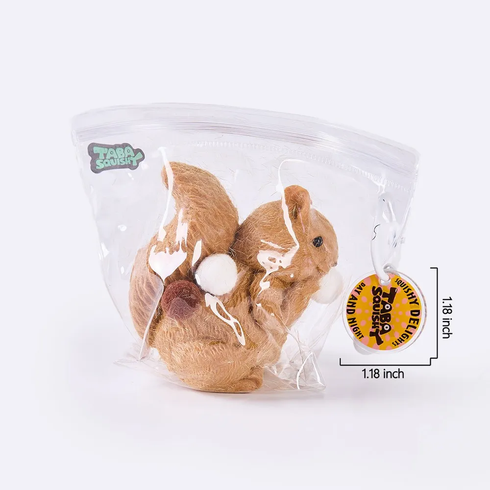 Flocked Squirrel Taba Squishy — photo 6