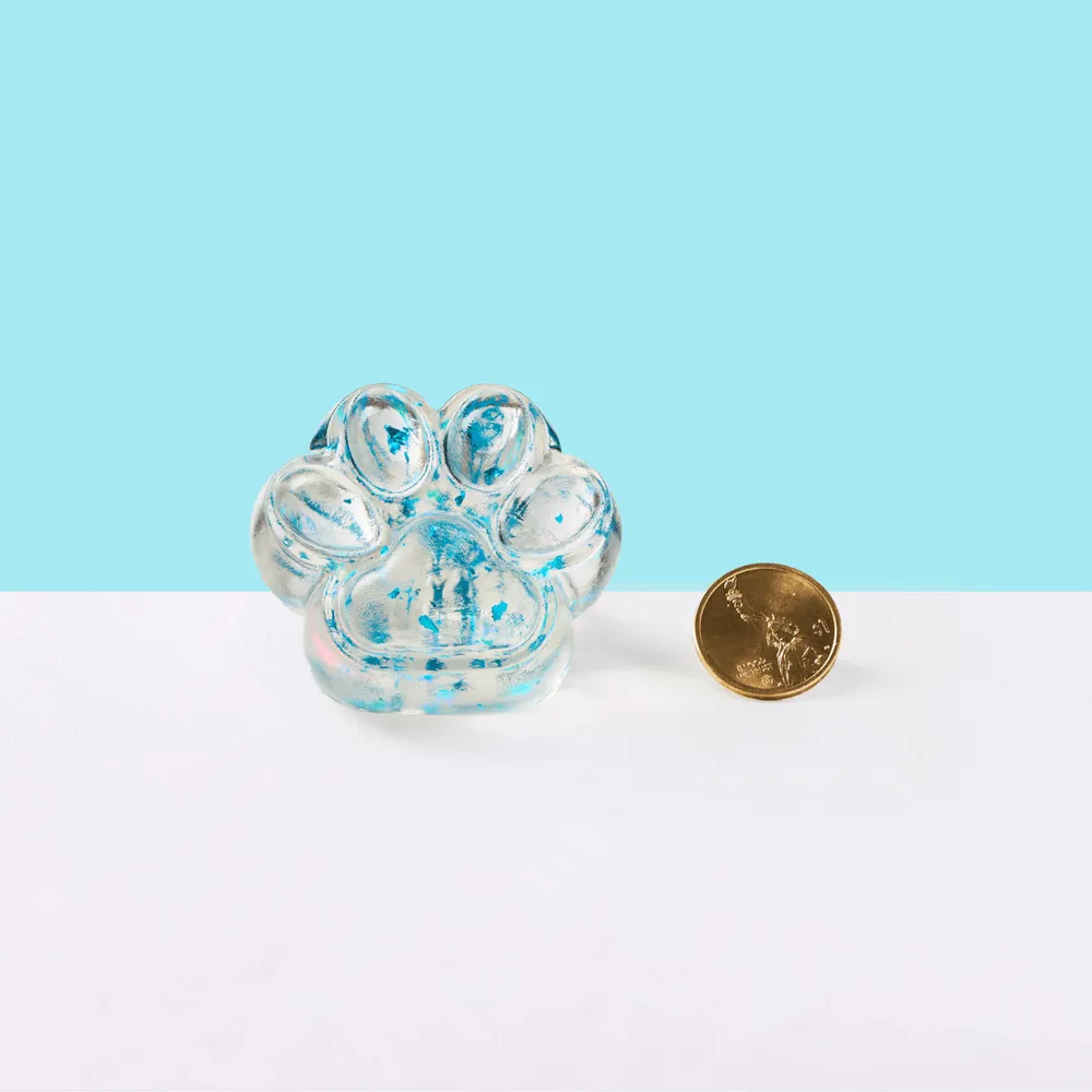 Foil Flakes Blue Paw Taba Squishy — photo 2