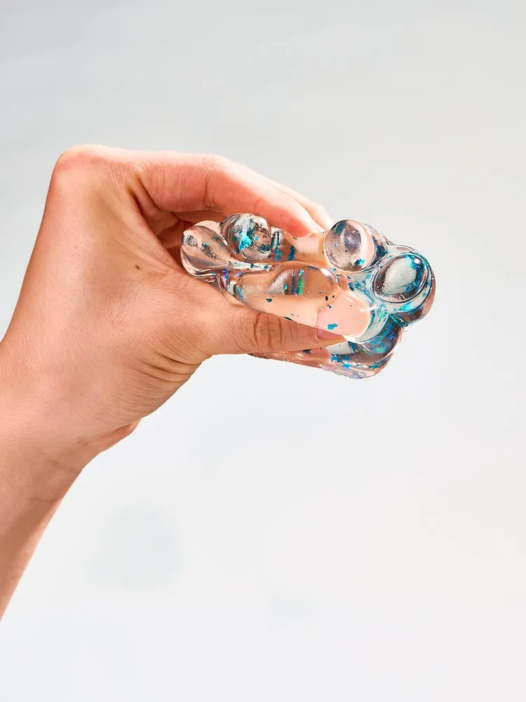 Foil Flakes Blue Paw Taba Squishy — photo 4