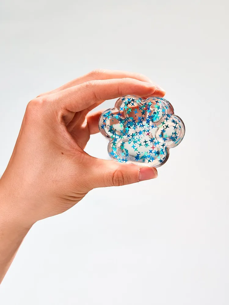 Foil Flakes Blue Paw Taba Squishy — photo 5