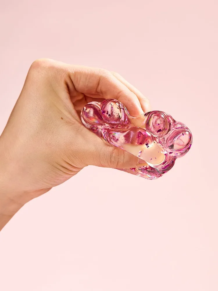 Foil Flakes Fuchsia Paw Taba Squishy — photo 4