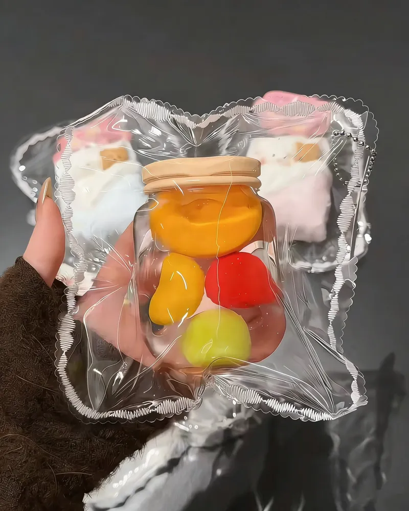 Fruit Mason Jar Stress Ball Squishy Stress Relief Decompression Toy — photo 2