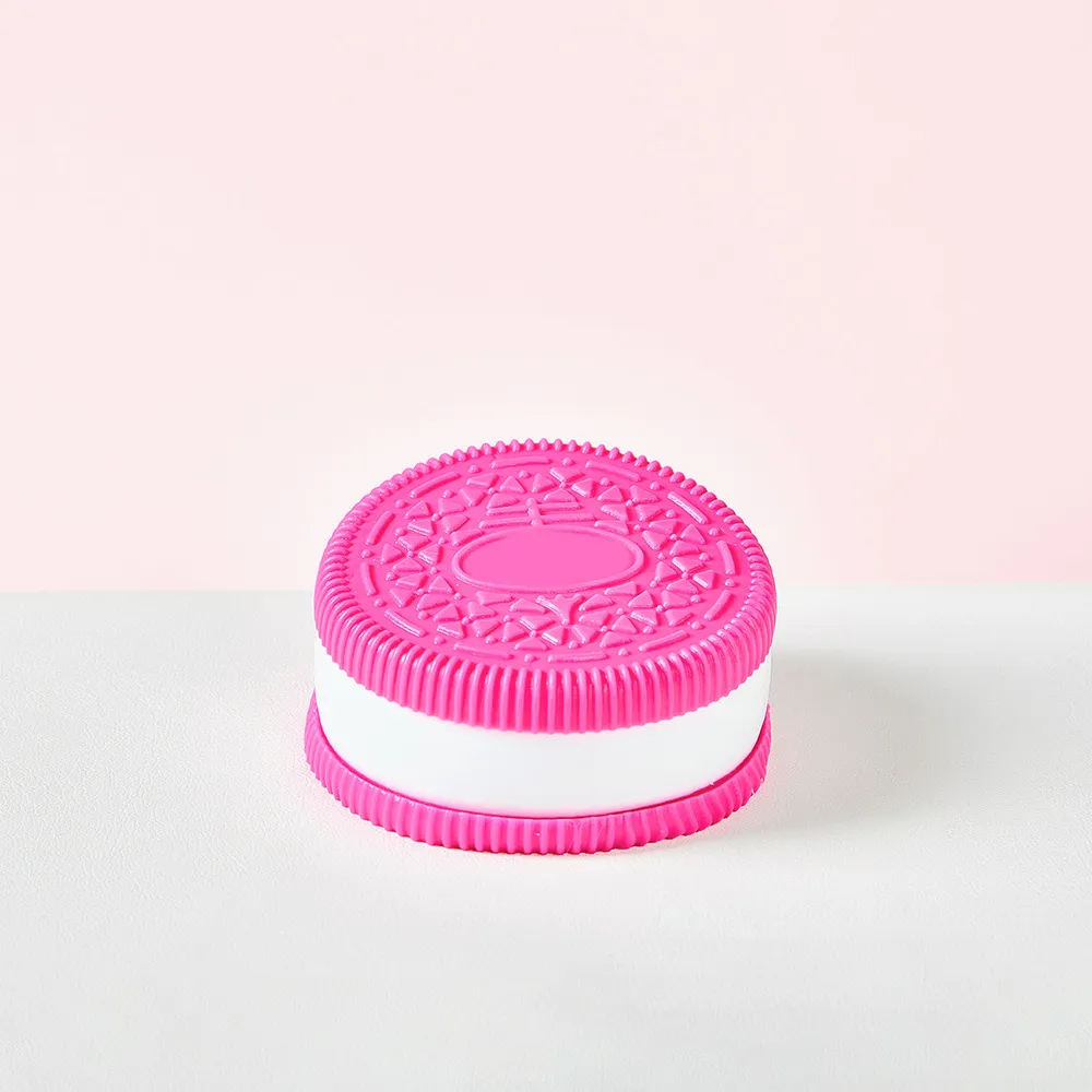 Fuchsia-white Cookie Sandwich Taba Squishy