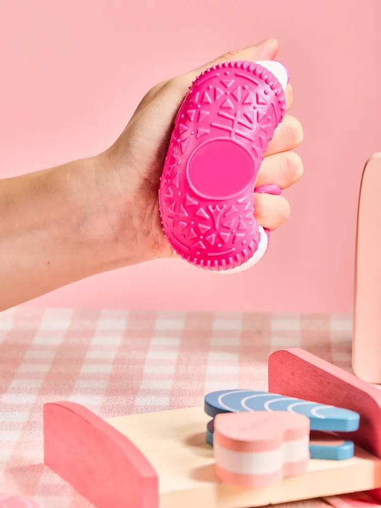 Fuchsia-white Cookie Sandwich Taba Squishy — photo 2