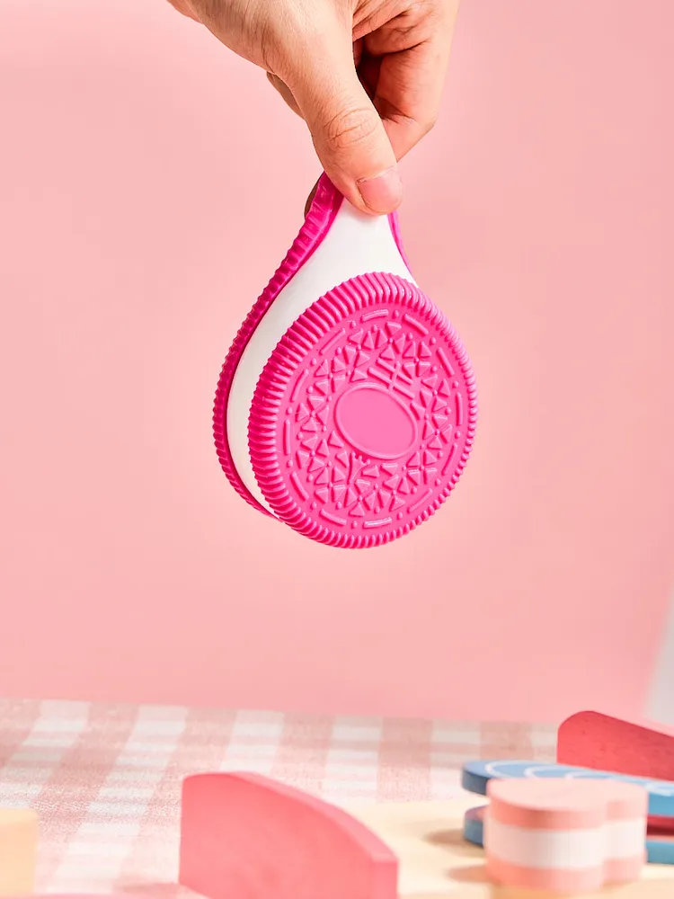 Fuchsia-white Cookie Sandwich Taba Squishy — photo 4