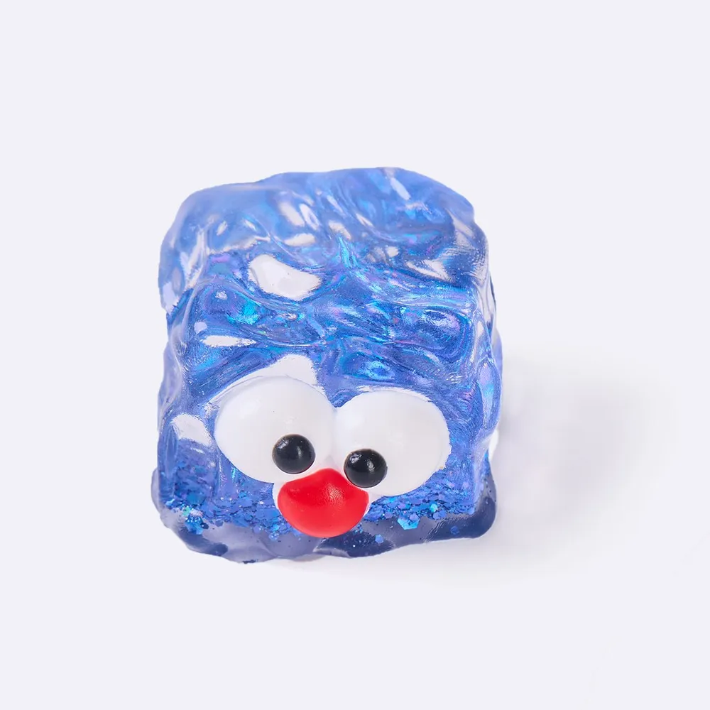 Funny Transparent-blue Ice Cube Taba Squishy