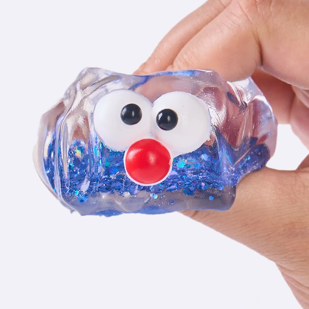 Funny Transparent-blue Ice Cube Taba Squishy — photo 2