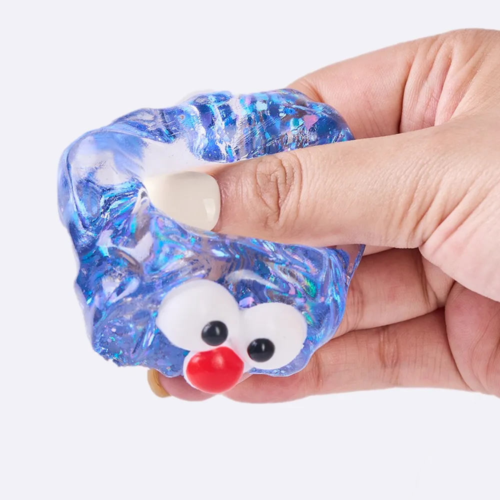 Funny Transparent-blue Ice Cube Taba Squishy — photo 4