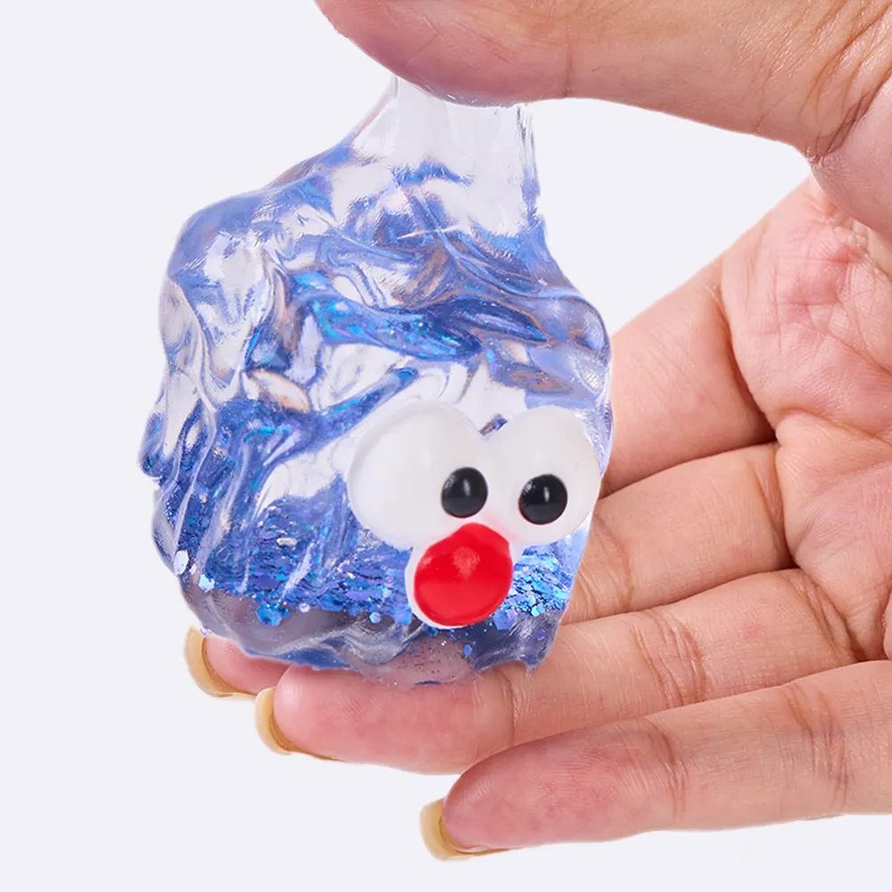 Funny Transparent-blue Ice Cube Taba Squishy — photo 5