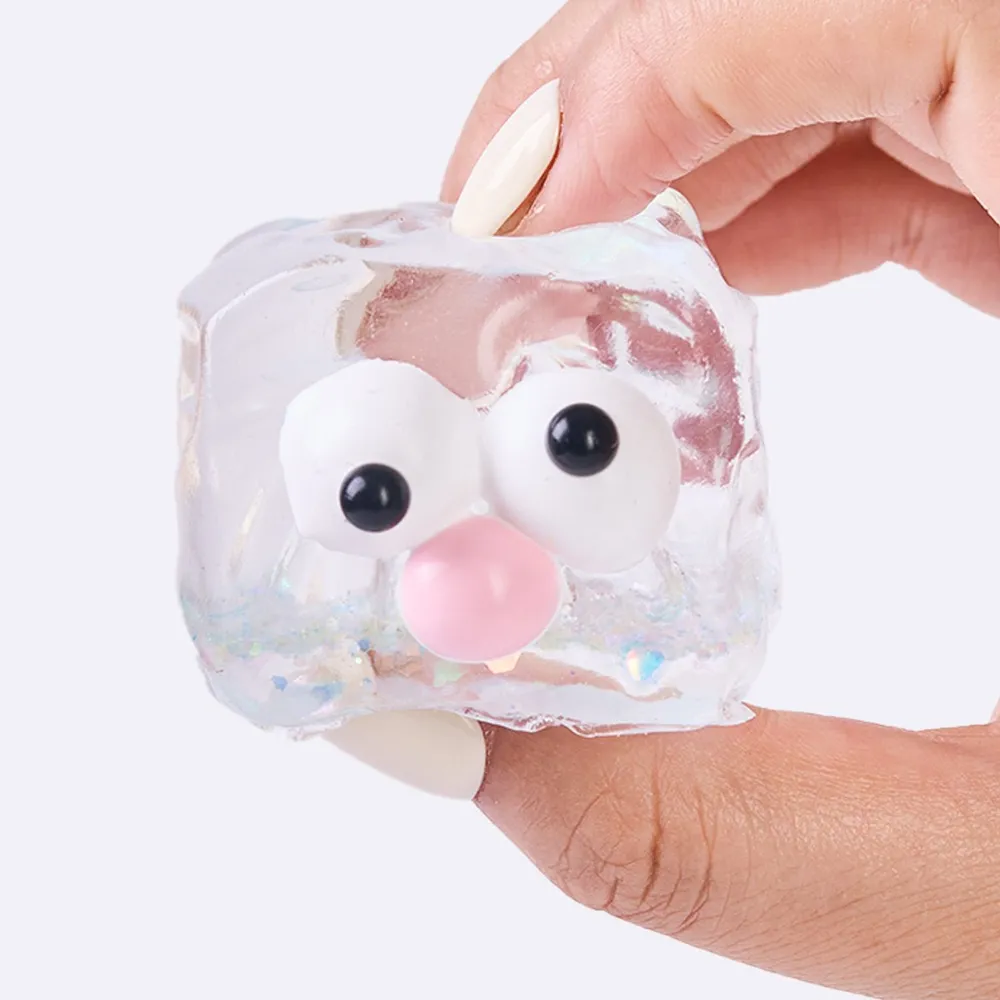 Funny Transparent-colorful Ice Cube Taba Squishy — photo 3