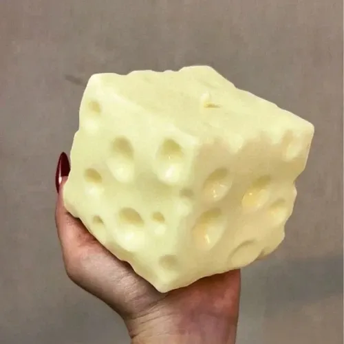 Giant Cheese Cube Stress Ball — photo 3